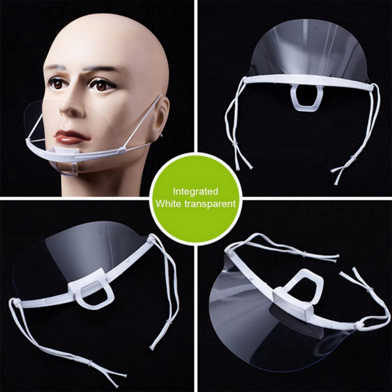 BC1112-08 BETTERCOOK Ultralight Mask läbipaistev hügieeniline avatud näokaitse toitlustus-, hotelli- ja jaemüügi jaoks – uduvastane, korduvkasutatav, selge lõuatugedega näomask
