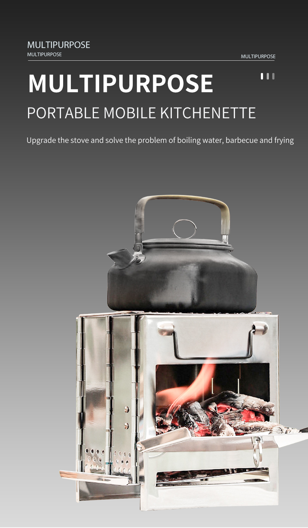 BC1118-10 Çok amaçlı taşınabilir mobil mini mutfak ocağı