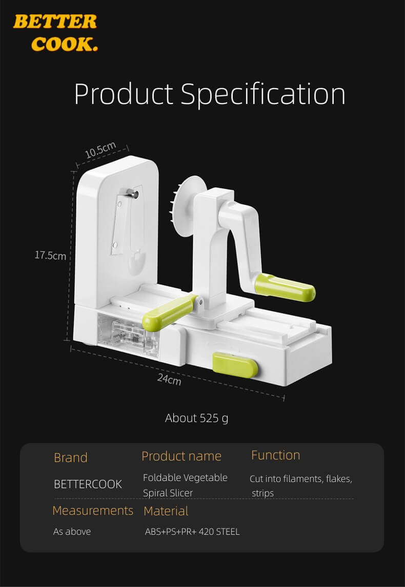 BC1119-07 BETTERCOOK 両面ステンレススパイラルおろし器 チーズ野菜用