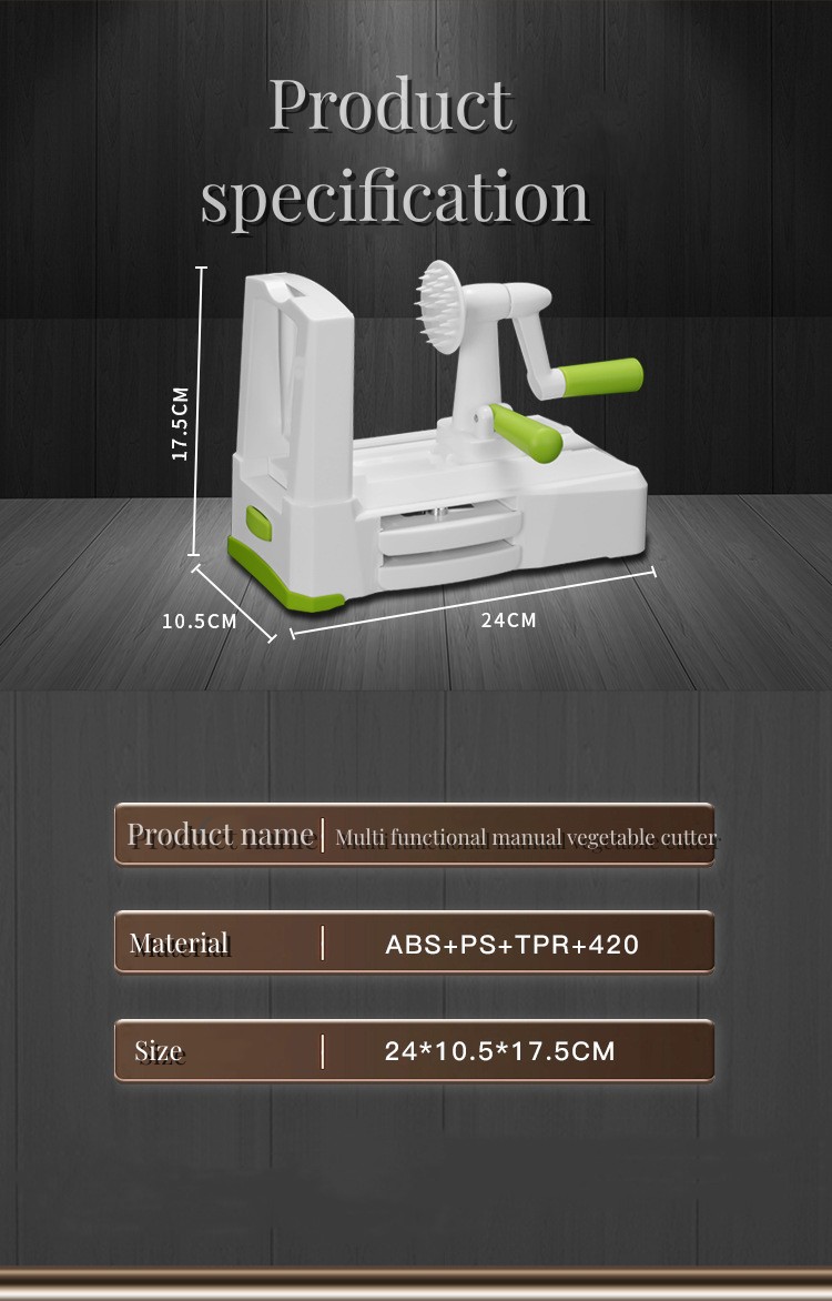 BC1121-12 BETTERCOOK Talladora manual multifuncional d'acer inoxidable per a ús domèstic Màquina talladora de patates vegetals